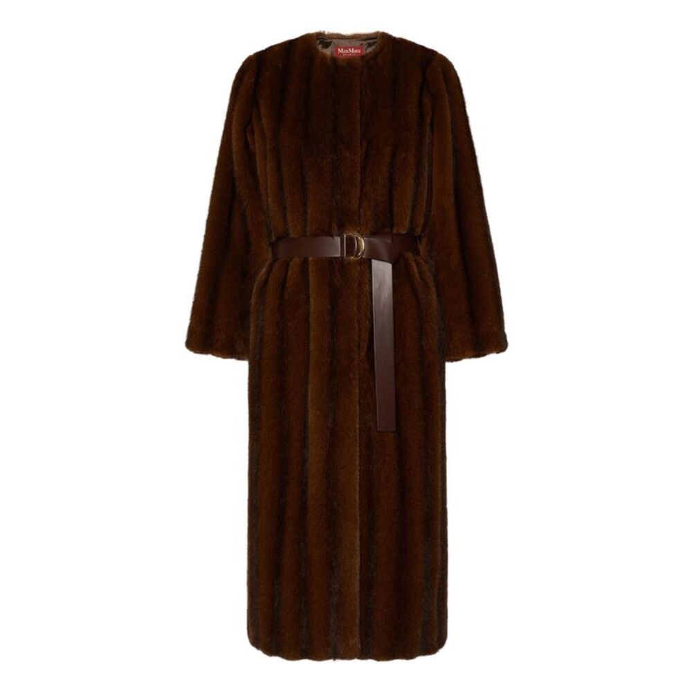 Max Mara Studio Women Long Coat With A Soft Texture